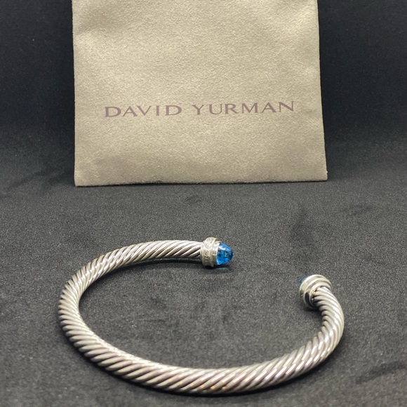 David yurman Sterling silver Blue topaz Diamond - Picture 2 of 4